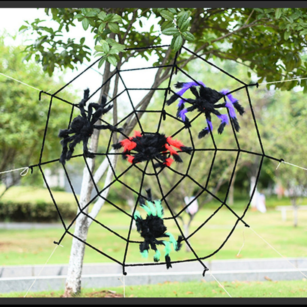 Halloween Spider Webs Decorations with Fake Spiders, Super Stretchy Cobwebs for Halloween decor Indoor and Outdoor - SJB-DIAMOND ELITES