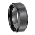 8mm Glossy Simple Stainless Steel Ring Men Pi-Mart