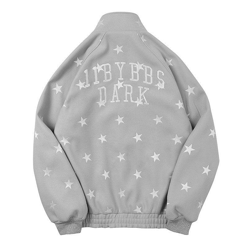 Autumn New Cardigans Star Hoodie Men Loose Pi-Mart