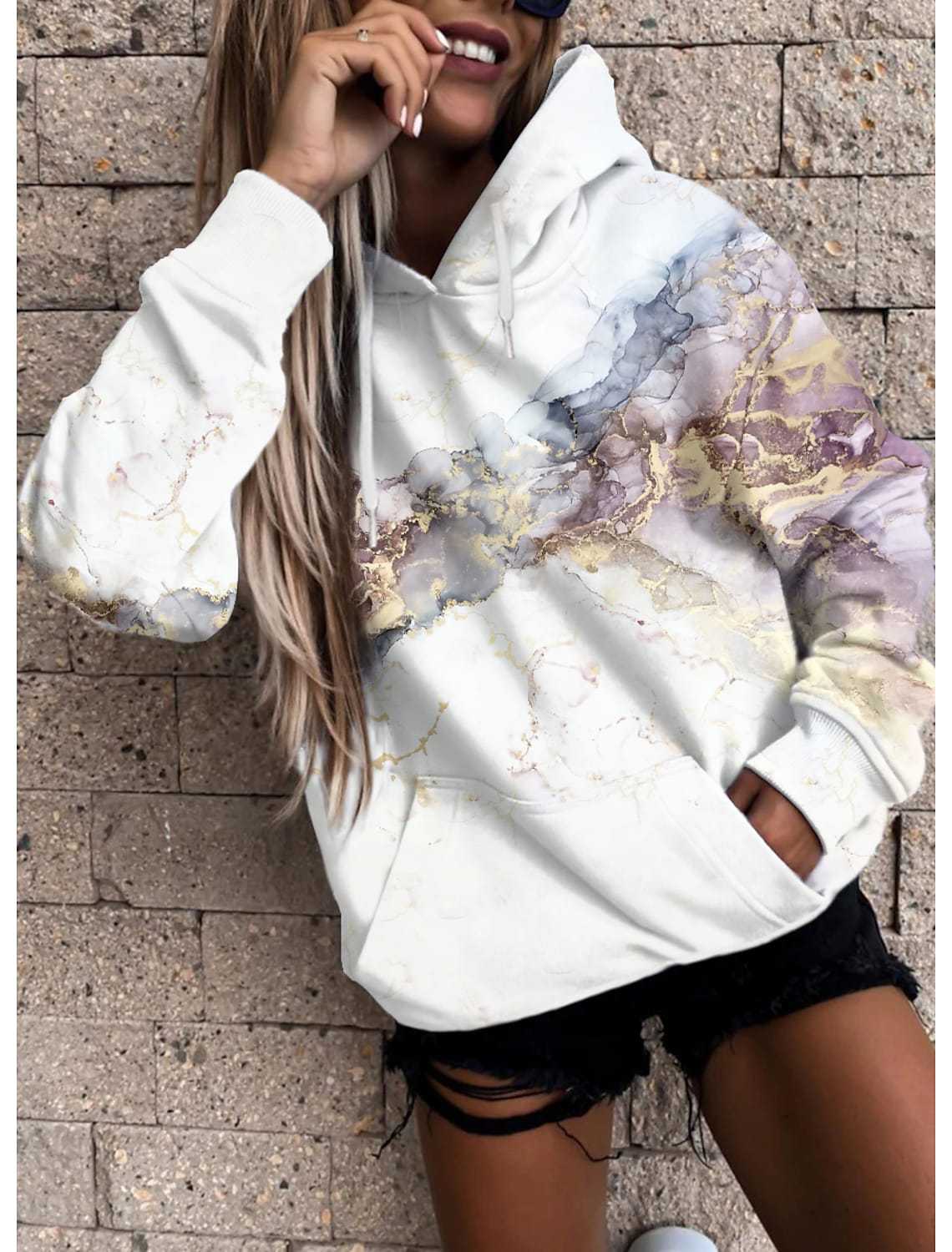 3D Sweatshirt Digital Printing Ladies Top Pi-Mart