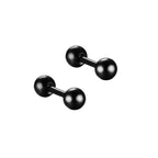 Small Black Punk Stud Earrings Pi-Mart