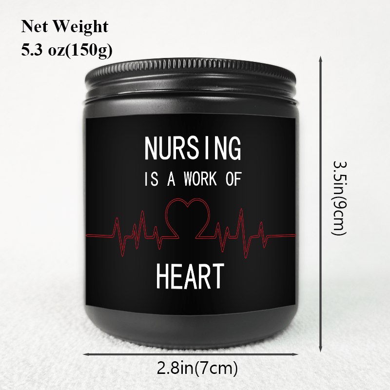 Lavender Scented Candle 5.3oz - Perfect Appreciation Gift for Nurses, Nursing Students, and Paramedics on Nurses' Day, Birthday, Graduation, or Thanksgiving - Unique and Meaningful Present, Women Men, Labor And Delivery, Nurs Lootquake LLC