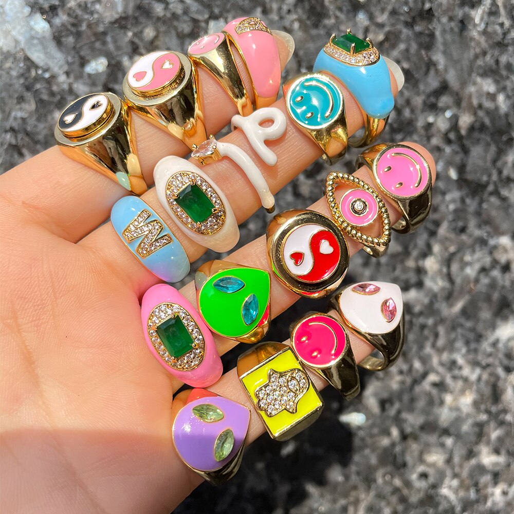 Colorful Sweet Trendy Ring - SJB-DIAMOND ELITES