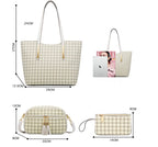 Fashion Polka Dot Four-piece Mother-in-law Bag With Tassel Crossbody Pi-Mart