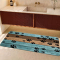 1pc Ultra-Absorbent Dog Paw Prints Doormat - Stylish Entrance Rug for Muddy Paws, Quick Drying, Non-slip Sleeping Blanket, Perfect for Busy Pet Homes Lootquake LLC