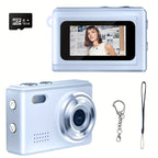 [Autofocus | 16x Zoom] 56MP Autofocus Mini Digital Camera, 16x Zoom | 2.8-inch Screen, 16GB SD Card, Shock-proof | Travel, Vlog, For Adults, Birthday Gifts For Friends And Beginners, Small Keychain Camera Lootquake LLC