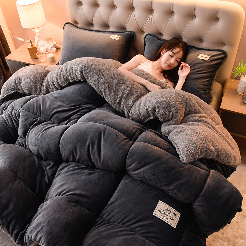 Milk Double-sided Velvet Lamb Winter Quilt Pi-Mart