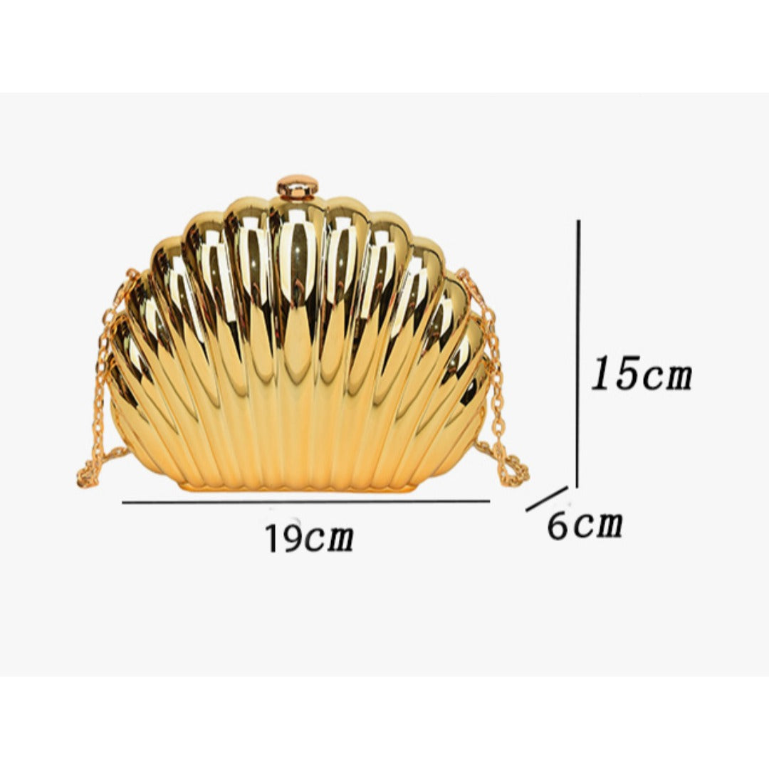 Shell Box Bag, Clutch Purse, Dinner Purse evening Clutch Purse Party, Prom Bag, Party Purse, - SJB-DIAMOND ELITES