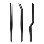 Stainless Steel Barbecue Tongs Outdoor Retro Long-handle Clip Fried Steak Anti-scald Restaurant Kitchen Plate Holder Pi-Mart