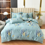 Cotton Plus Size Quilt Cover Sheet Set Of Four Pi-Mart