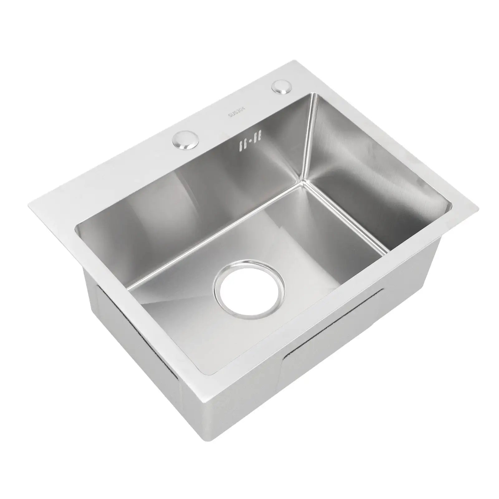 Single Basin Sink Set with Drainer, Stainless Steel Vegetable Washing Sink and Hose - SJB-DIAMOND ELITES