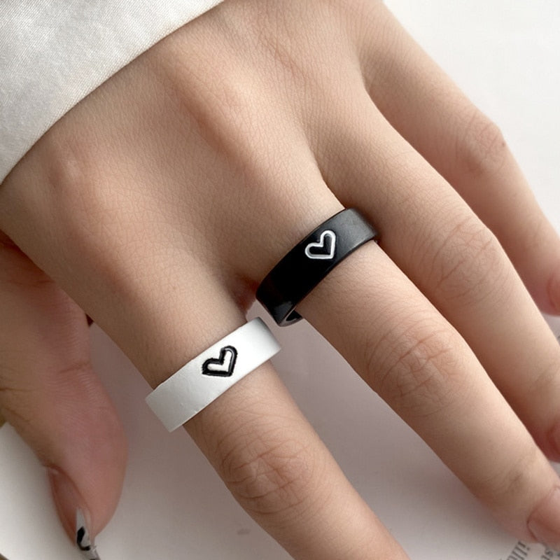 Heart-Shaped Couple Ring - SJB-DIAMOND ELITES
