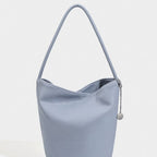 Retro soft leather bucket bag, women's shoulder underarm bag, commuter tote bag - SJB-DIAMOND ELITES