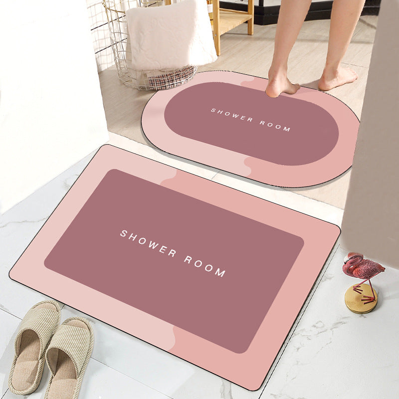 Simple Bathroom Absorbent Non-slip Floor Mat Pi-Mart