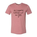 All I Need Is Coffee And My Dog Printed T-Shirt - SJB-DIAMOND ELITES