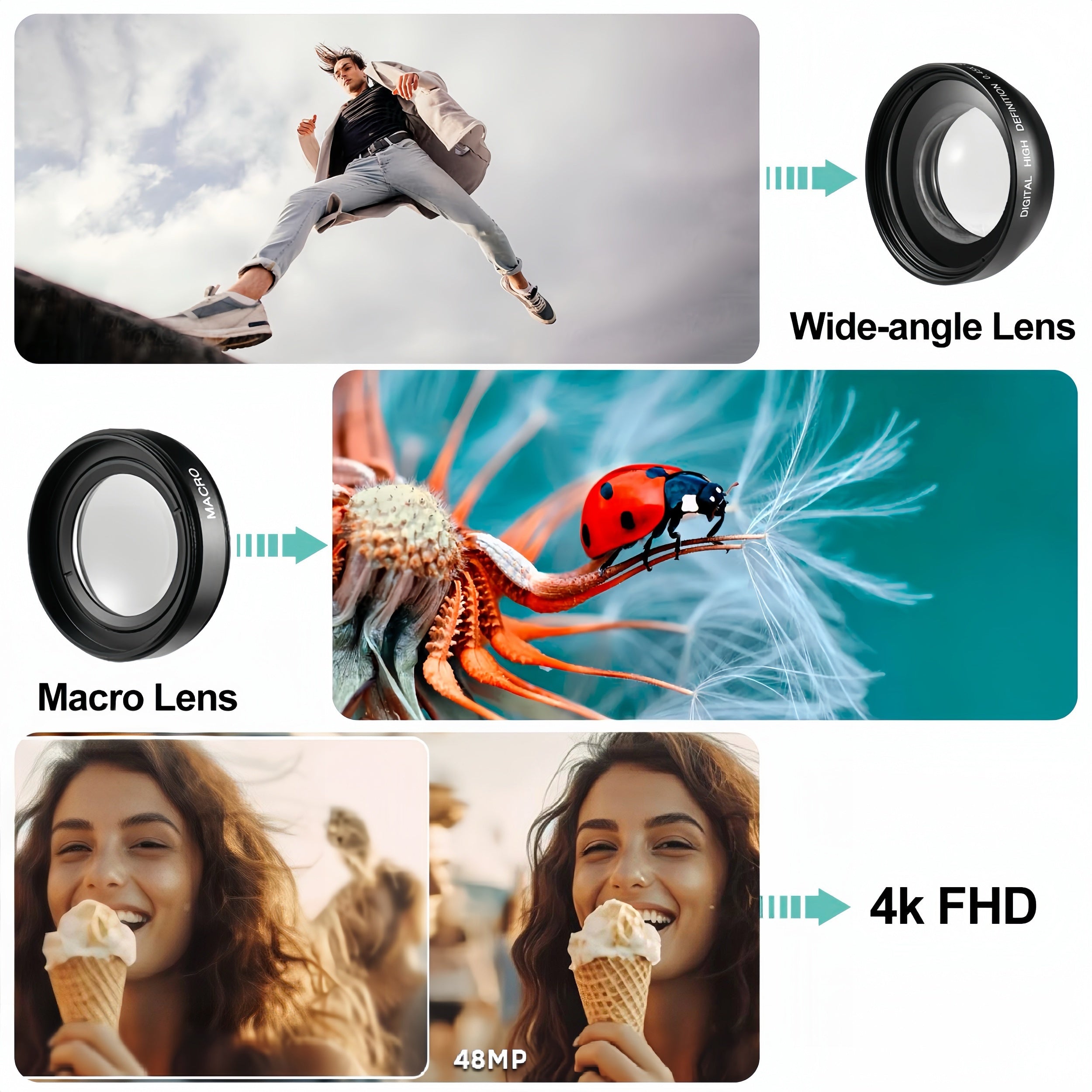 4K 48MP 16X Autofocus Digital Camera for Photography and Video, WiFi Enabled, 3" 180° IPS Flip Screen, Anti-Shake, Compact Vlogging Camera with 32GB Card and 2 Batteries Lootquake LLC