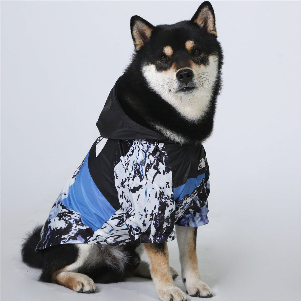 Windproof And Rainproof Dog Clothes Large Dog Raincoat Dog Pet Shell Jacket Pi-Mart
