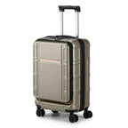 Front End 20 Inch Expandable ABS, PC Suitcase - SJB-DIAMOND ELITES