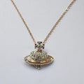 Classic Cross Heart Annulus Necklace Pi-Mart
