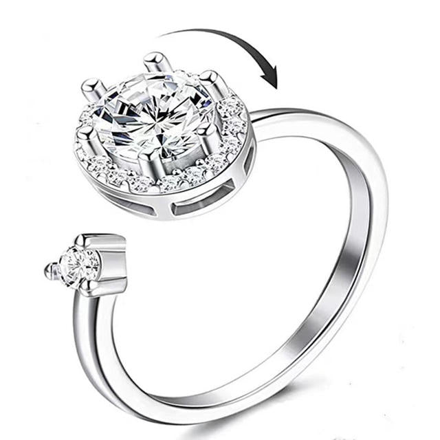Rotating Four-Leaf Ring - SJB-DIAMOND ELITES