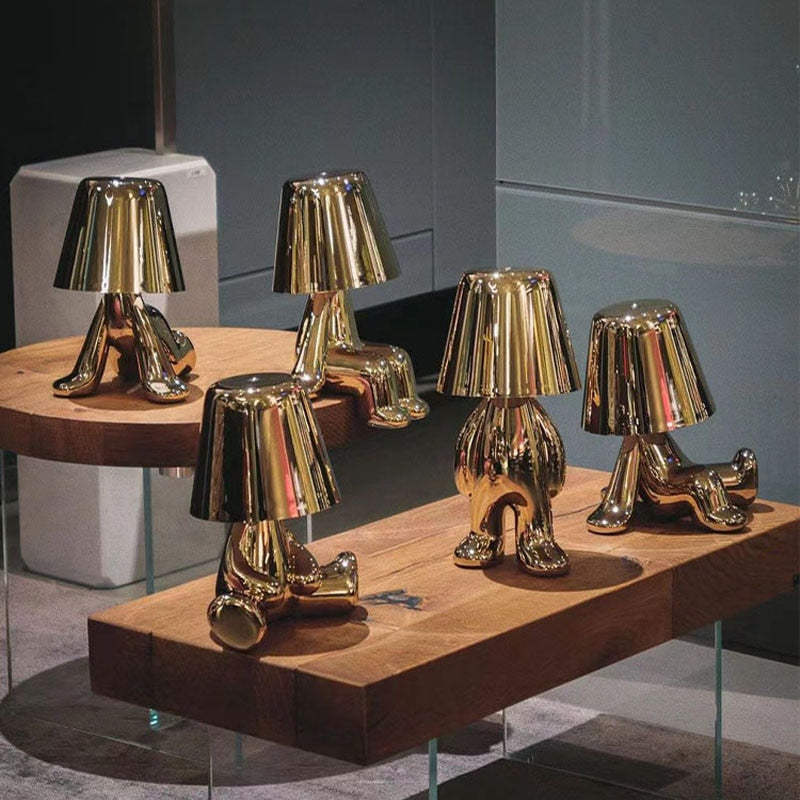 Italy Little Golden Man LED Table Lamp - SJB-DIAMOND ELITES