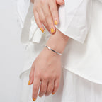 S925 Sterling Silver Bracelet Flat Snake Bone Pi-Mart