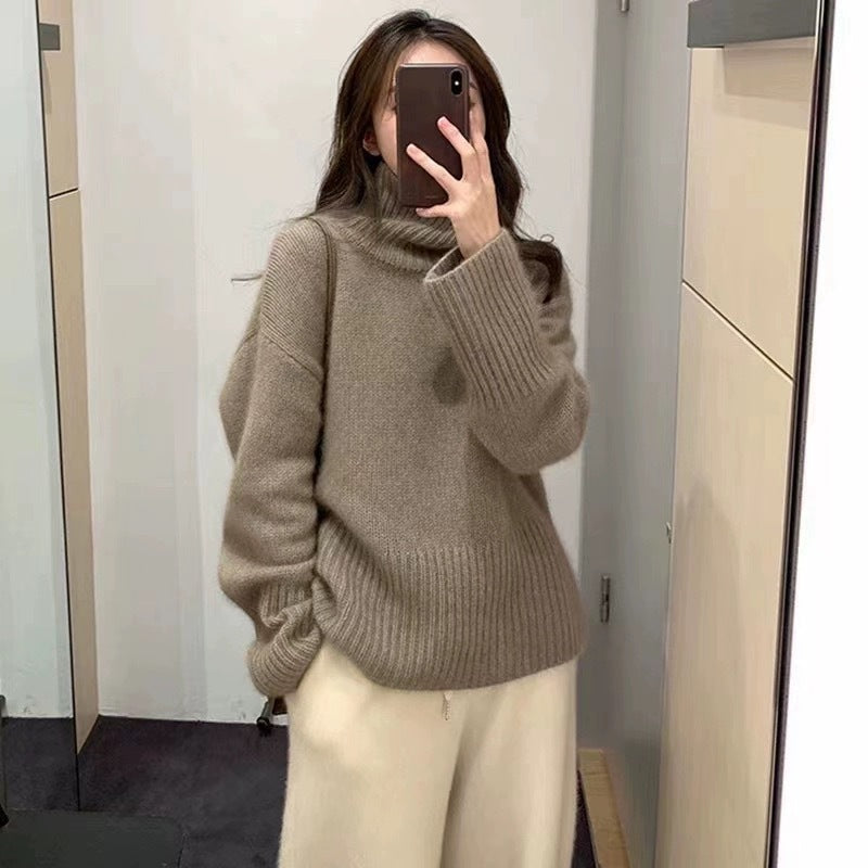 New High Neck Thick Sweater Women Pi-Mart