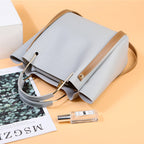 Bag Women Summer New Korean Pure Color Women's Handbag Metal Handle Leisure Shoulder Bag Women's Bag Pi-Mart