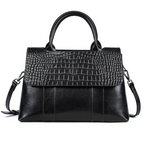 Women tote crossbody bag genuine leather crocodile - SJB-DIAMOND ELITES