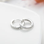 Sterling Silver Earring With Diamond - inlaid Colored Earring Earrings Pi-Mart
