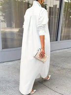 Long-sleeved Casual Shirts And Dresses With Multiple Wear Methods. - SJB-DIAMOND ELITES