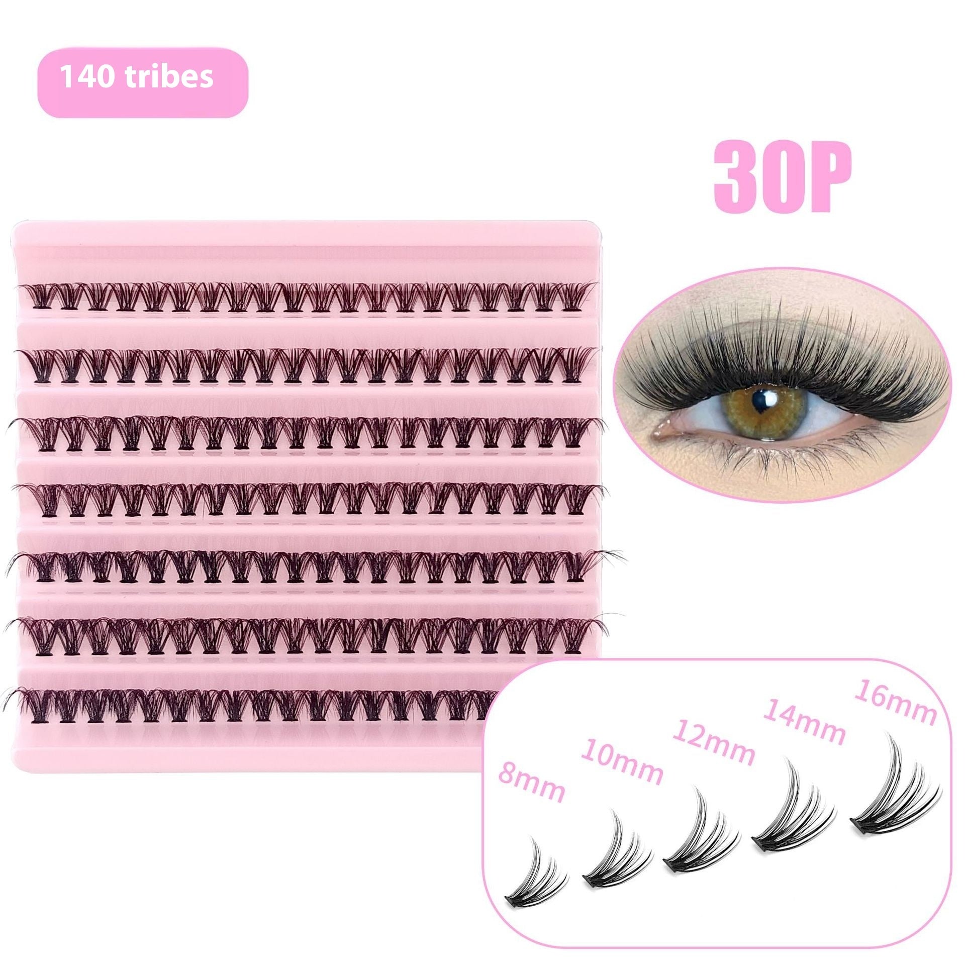 5D Messy 40p 60p Thick Hot Melt False Eyelashes Pi-Mart