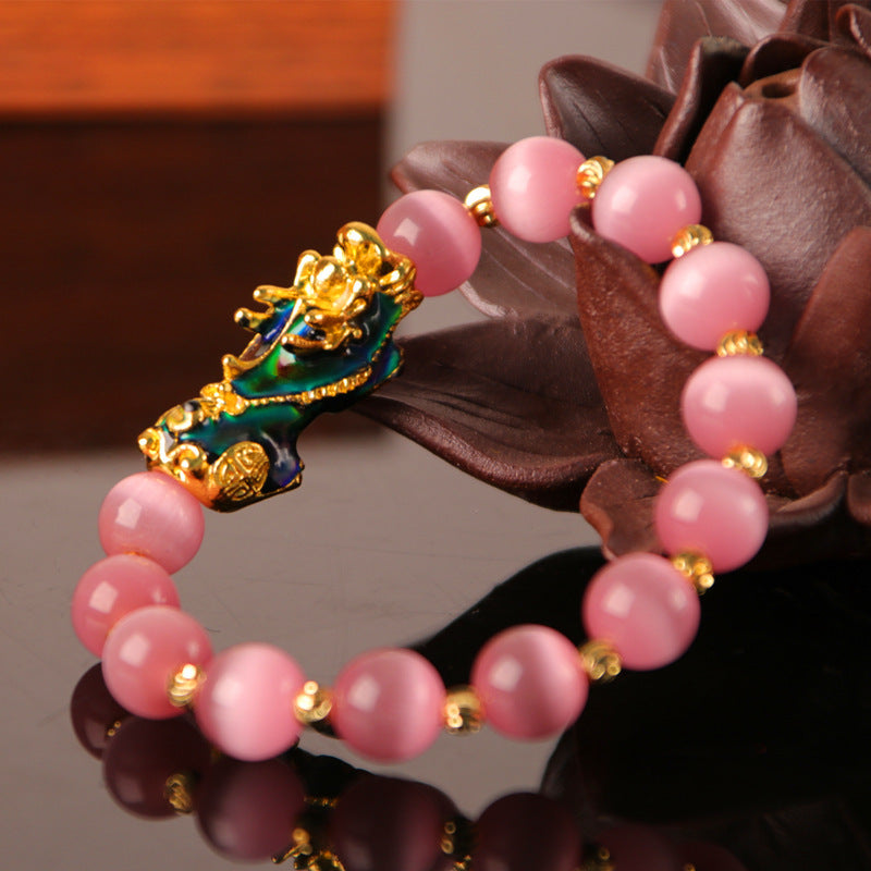 3D Gold Plated PiXiu Bracelet Pi-Mart