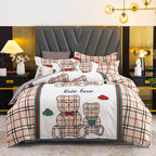 Thickened Brushed Four-piece Winter Bed Sheet And Duvet Cover Three-piece Bedding Set Pi-Mart
