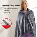 Electric Heating Blanket (59.06x31.5x0.59inch) USB Charging And Heating Blanket, Flannel Single Person Warm Shawl, Three Speed Temperature Control Adjustment, Suitable For Office Lunch Break, Outdoor Travel, Car Travel, And W