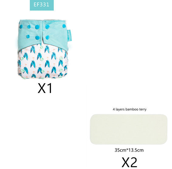 Bamboo charcoal deodorant cloth diapers