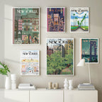 New York Magazine Cover Poster Retro Fashion City Landscape