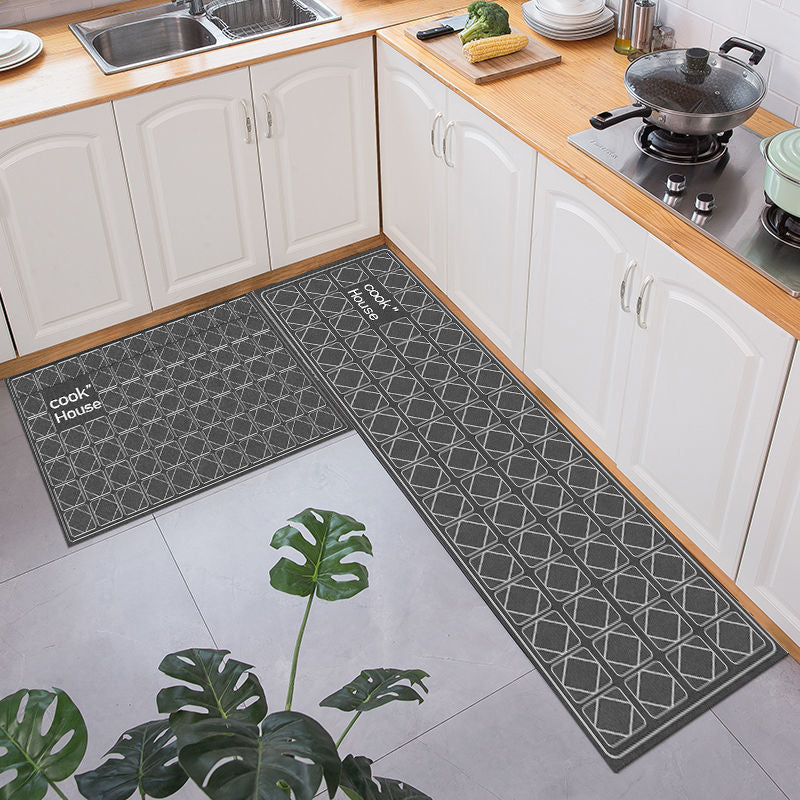 Kitchen Floor Mat Absorbent Oil Absorption Carpet Bedside Rug Non-slip Mat Pi-Mart