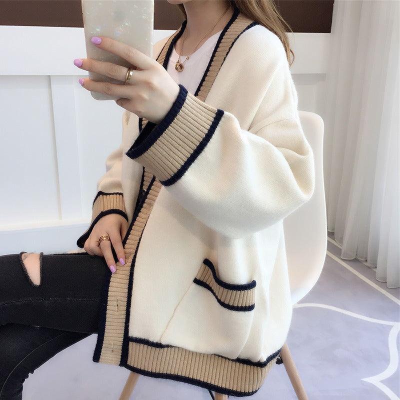 Women's Tops Sweaters Knitwear Loose Jackets Pi-Mart