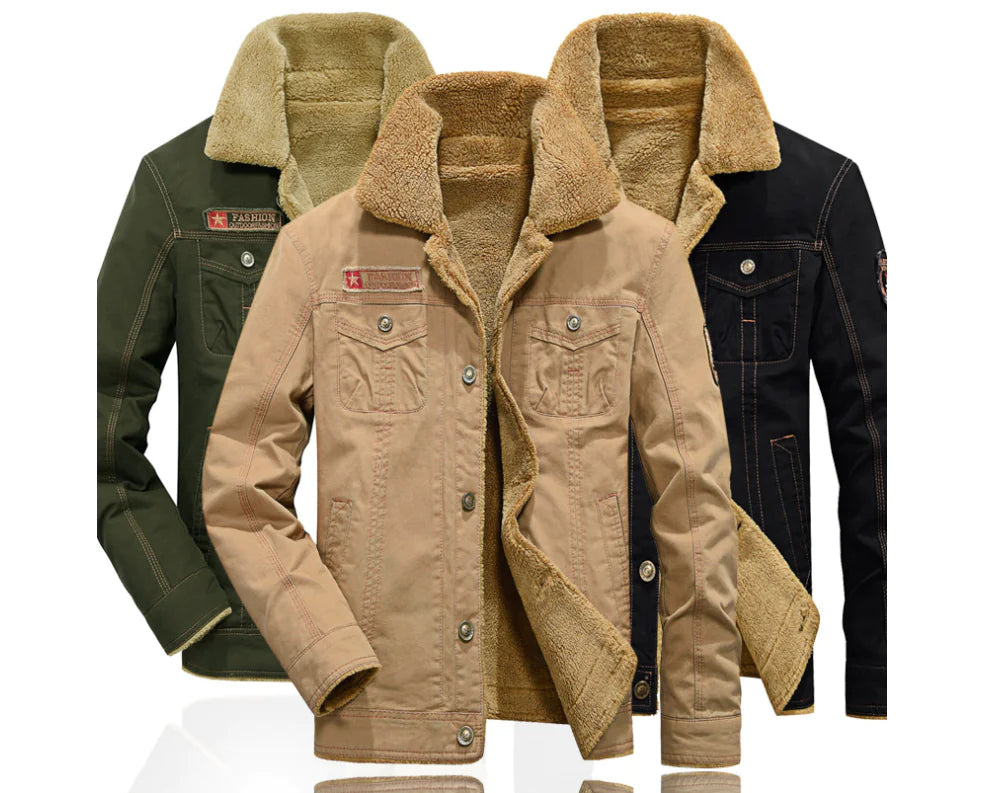 Thick Military Collar Winter Jacket Coat Pi-Mart