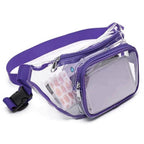 PVC transparent bag waterproof fanny pack Storage Bag for Portable Travel & Sports | Durable Fanny Pack with Clear Design for Secure and Easy Access - SJB-DIAMOND ELITES
