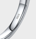 Silver Simple And Stylish Personality All-Match Ring Pi-Mart
