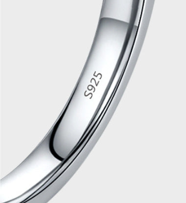 Silver Simple And Stylish Personality All-Match Ring Pi-Mart