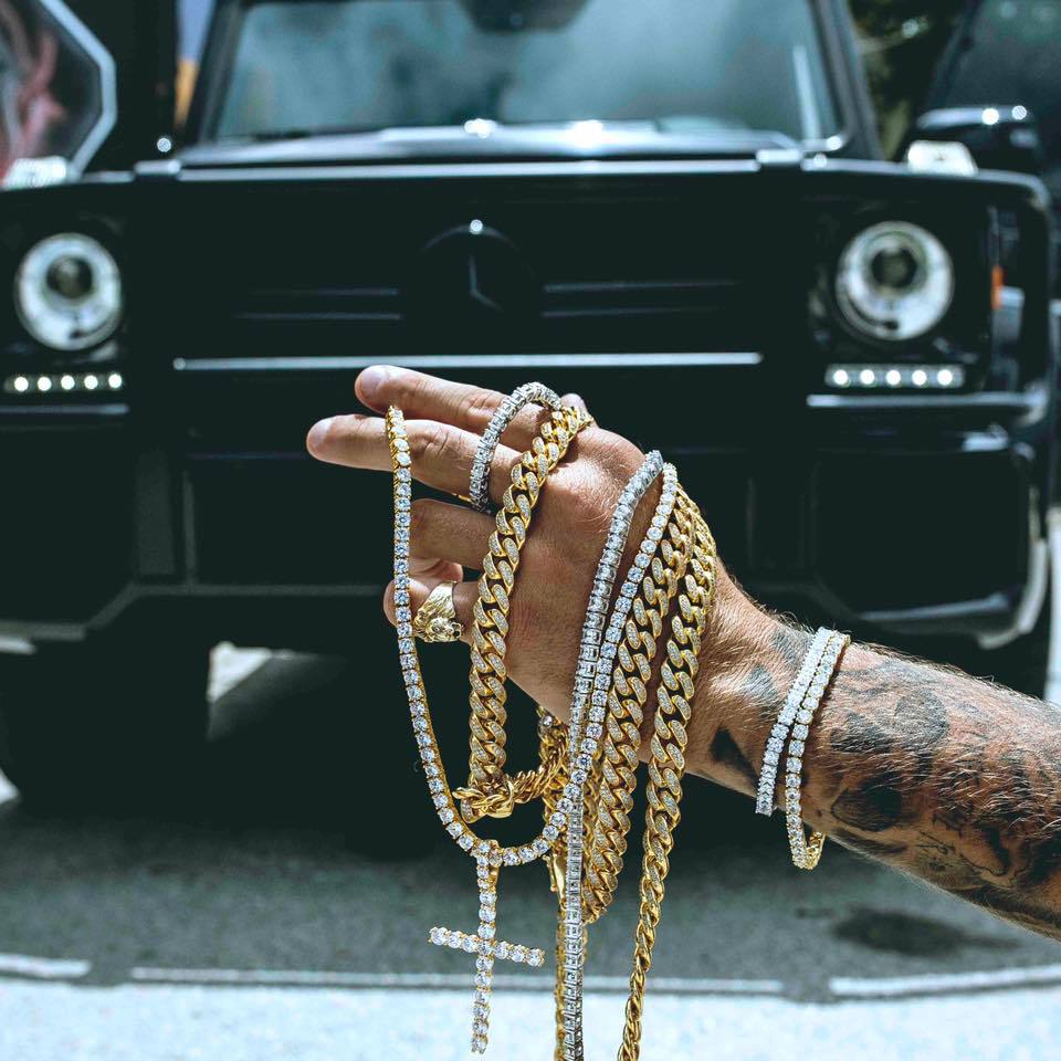 Iced Out Crystal Tennis Bracelet Pi-Mart