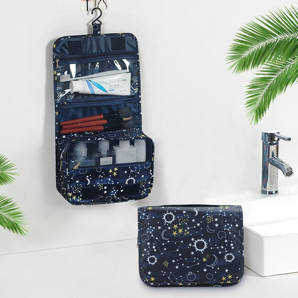 Visible Toiletry Bag Multifunctional Large Capacity Waterproof Cosmetic Bag, Business Travel Portable Dry and Wet Separation Bathroom Hook Wash Bag, Storage Bag - SJB-DIAMOND ELITES