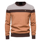Spliced Cotton Men's Sweater Pi-Mart