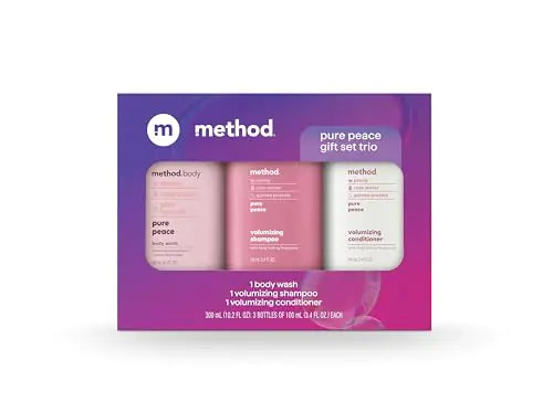 Method Body Wash and Hair Care Gift Set Pure Peace 3.4 oz Travel Size Bottles Lootquake LLC