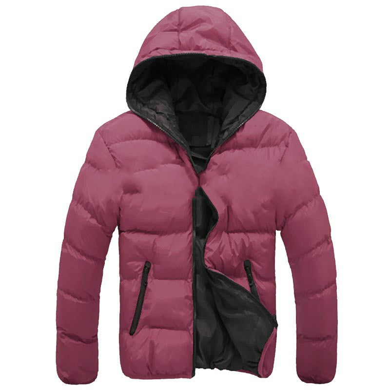 Autumn and winter men's cotton jacket hooded