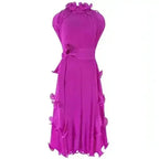 A1. Autumn Short Sleeve Pleated Design Affordable Luxury Fashion