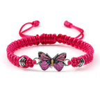 Couple Butterfly Buckle Braided Bracelet Pi-Mart